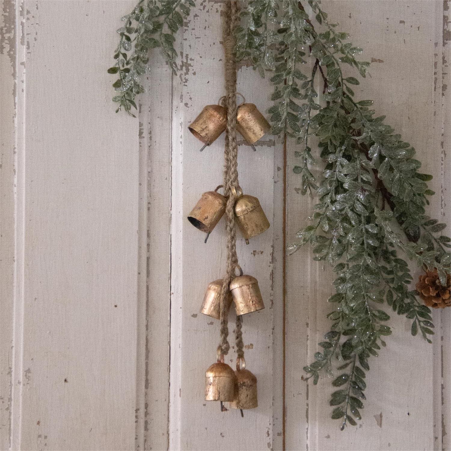 Heart's Delight by Audrey Mini Hanging Brass Bells - Small
