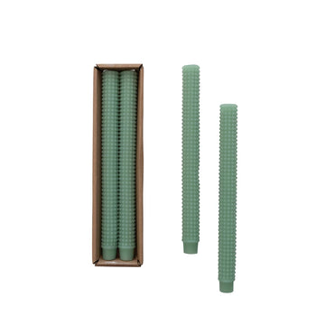 Unscented Hobnail Taper Candles in Box, Mint, Set of 2 (Copy)