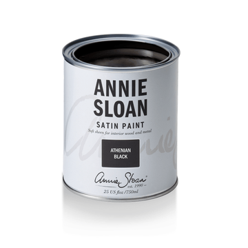 Annie Sloan Satin Paint Athenian Black - 750 ml