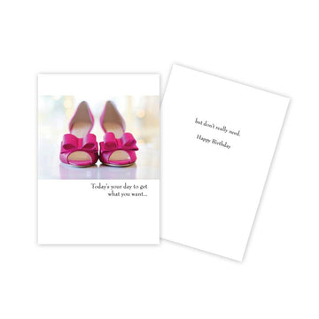 Fancy Shoes Funny Birthday Card - Five and Divine
