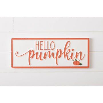 Sign - Hello Pumpkin