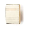 Ivory and Gold Square Resin Knob