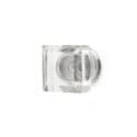 Square Clear Glass Knob - 1.75