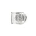 Square Clear Glass Knob - 1.75" - Five and Divine