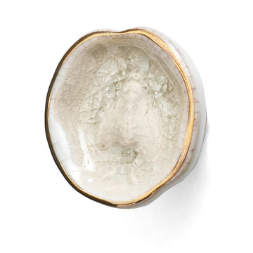 Crackled Glaze Ivory Ceramic Knob