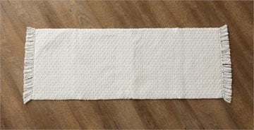 Table Runner - Woven Cotton with Fringe