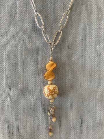 Artist Starfish Bead, Glass Beads, Pendant Necklace