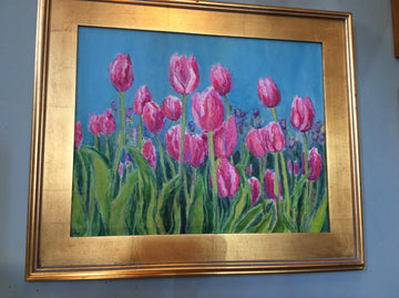 Tulip Patch by Karen Wolf (Framed Painting)
