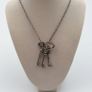 Three Keys Necklace with Pewter Keys Made in USA