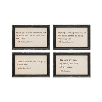 Wood Framed Wall Decor with Saying - 4 Styles in Little One Collection