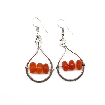 Anju Banjara Carnelian Earrings - Five and Divine