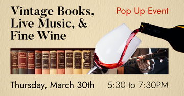 Classic Books, Live Music, and Delicious Snacks - Thursday, March 30, 2023