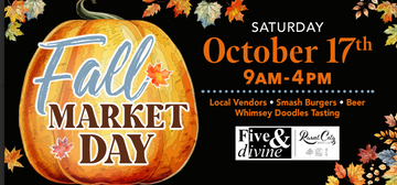 Fall Market Day - Saturday, October 17, 2026 9:00 am to 4:00 pm