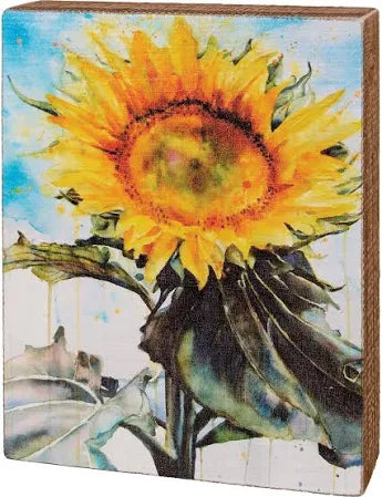 Box Sign - Sunflower