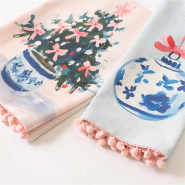 Tea Towels - Blush Berry Bough - Set of 2