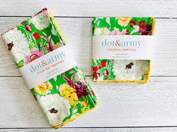 Terrace Garden Cloth Napkins, set of four: Everyday