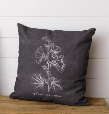 Pillow - Botanical Hollyhock