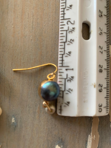 Peacock Pearl Earrings