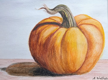 Watercolor Pencil Pumpkin Painting Workshop - Susan Wallace
