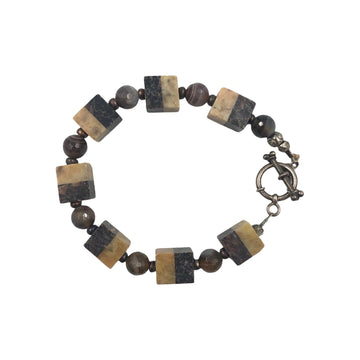 Bracelet with Agate Gemstone Beads