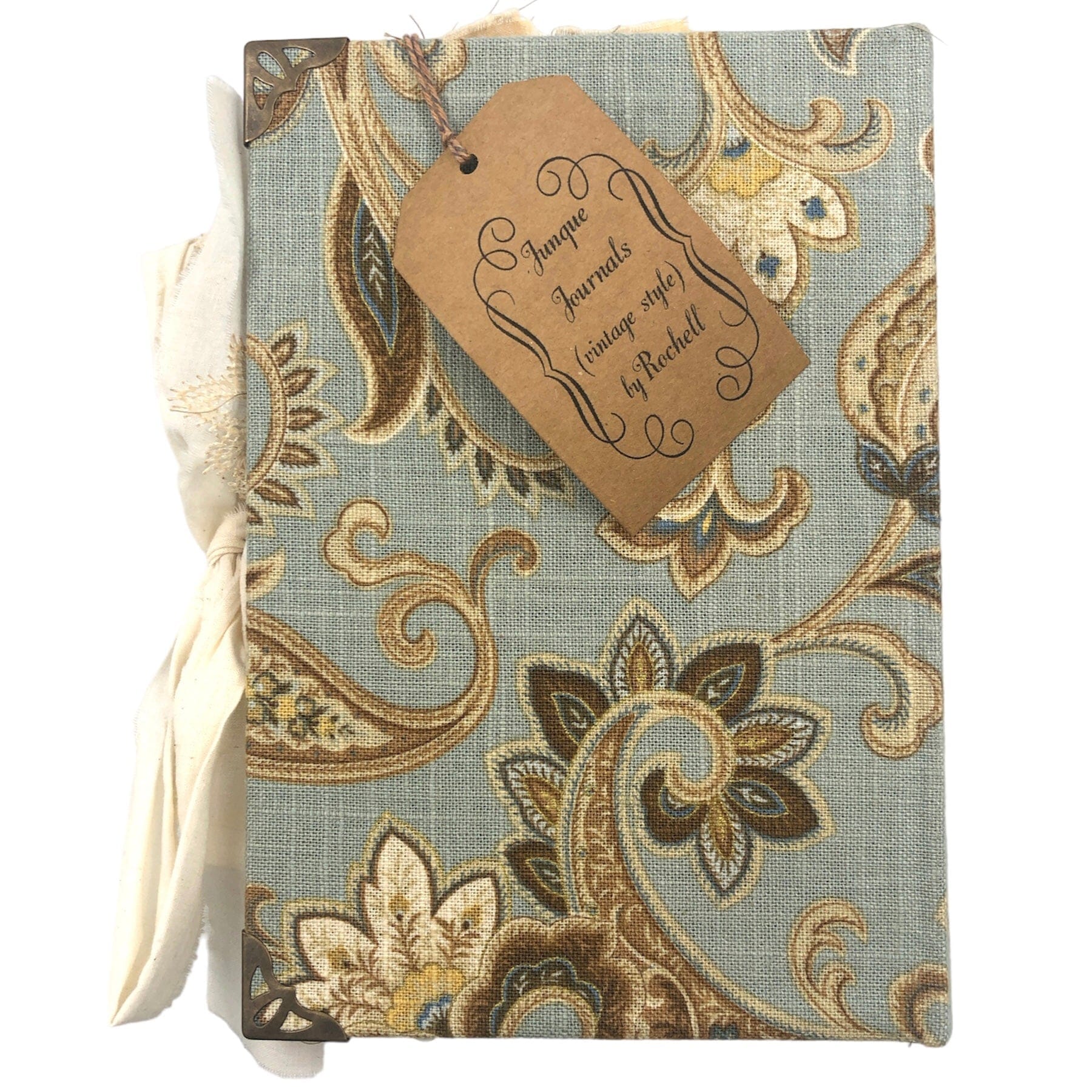 Teddy Bear Journal - Large Fabric Covered and Includes Tassel - Five and Divine