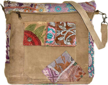 Vintage Patch Recycled Tent Crossbody