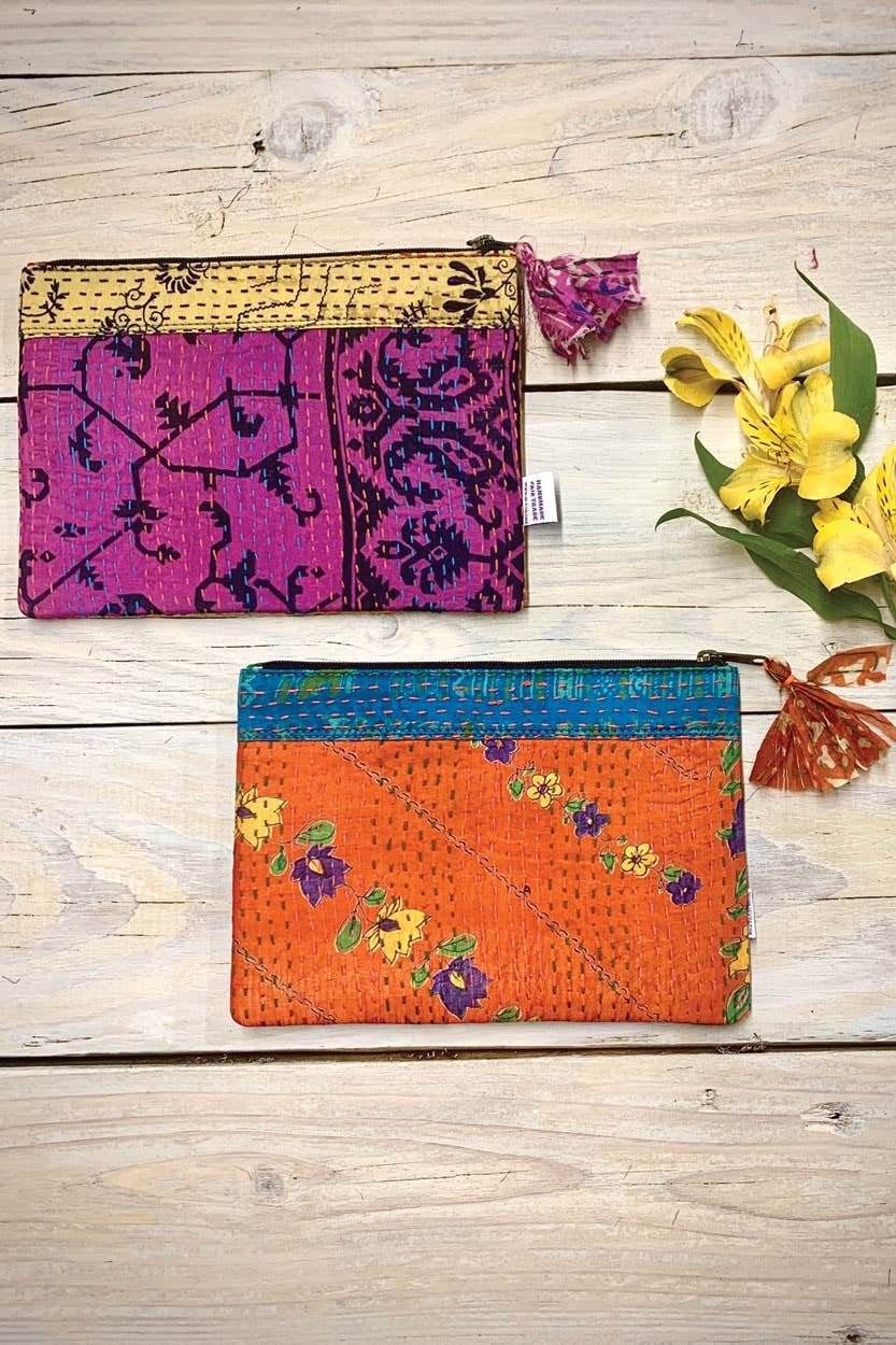 Kantha Accessory Pouch - Five and Divine