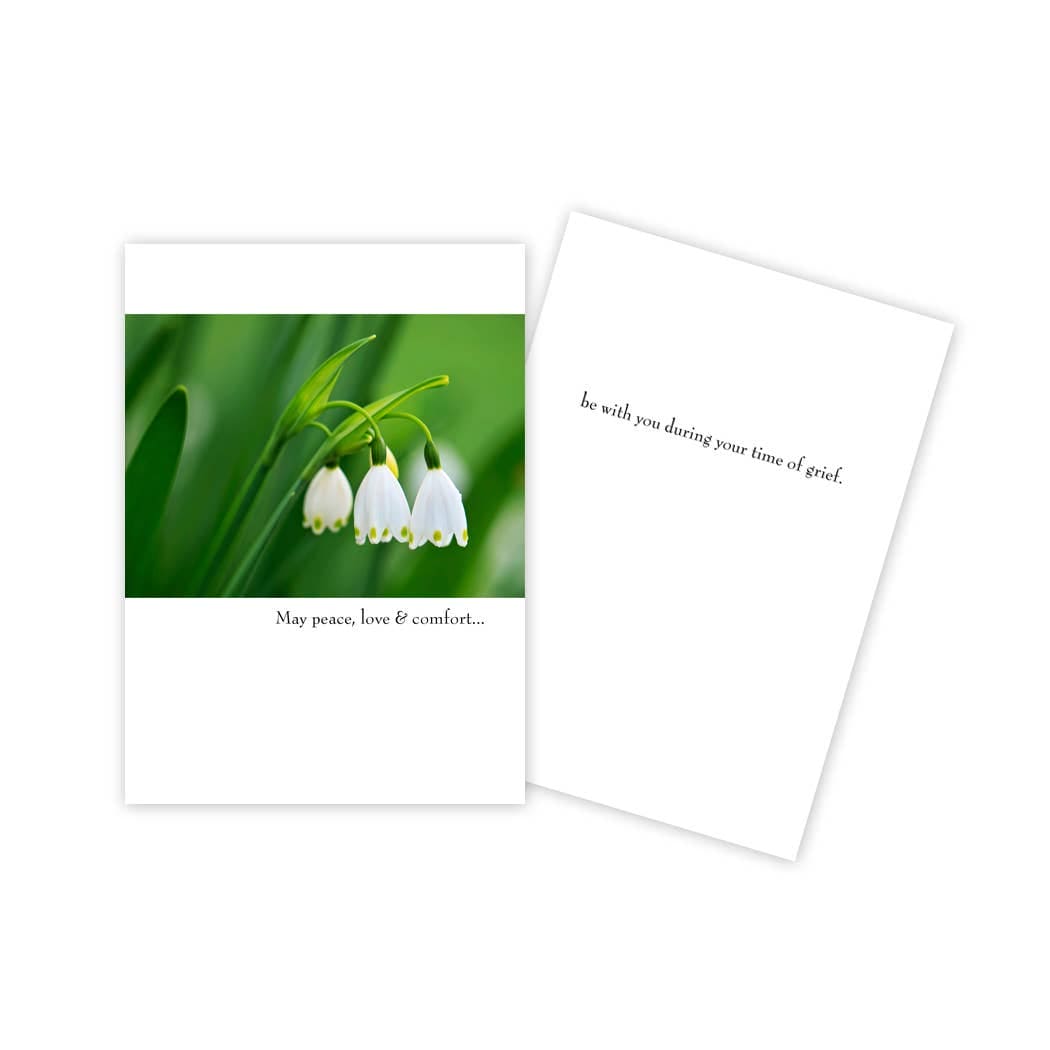 Lily of the Valley Floral Sympathy Card