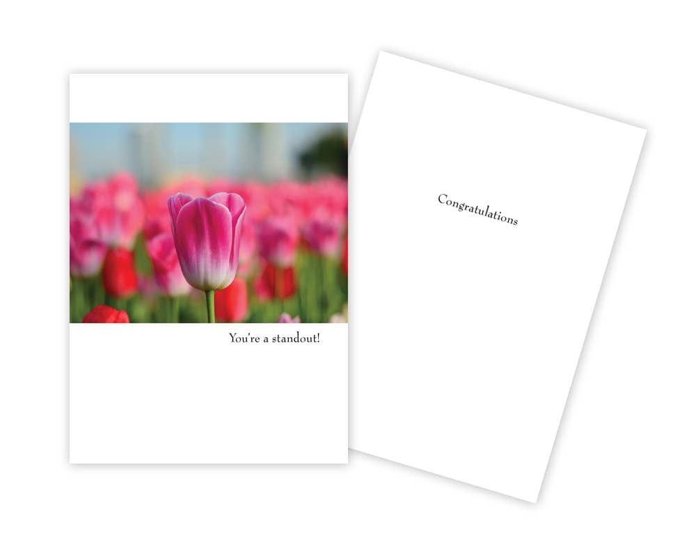 Tulip Floral Congratulations Card - Five and Divine