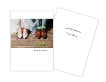 Bride Groom Shoes Wedding Card - Five and Divine