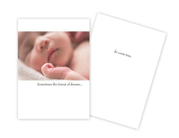 Sleeping Baby New Baby Card - Five and Divine