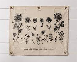 Canvas Wall Hanging - Botanical - Five and Divine