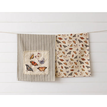 Tea Towels - Watercolor Butterflies (Set of 2) - Five and Divine