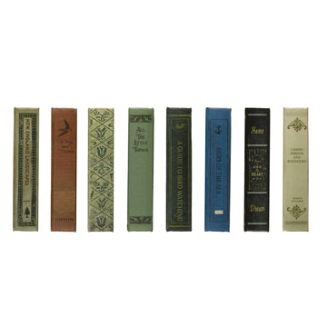  Canvas & MDF Book Storage Box, 8 Styles 5-1/4"L x 3-1/2"W  - Five and Divine