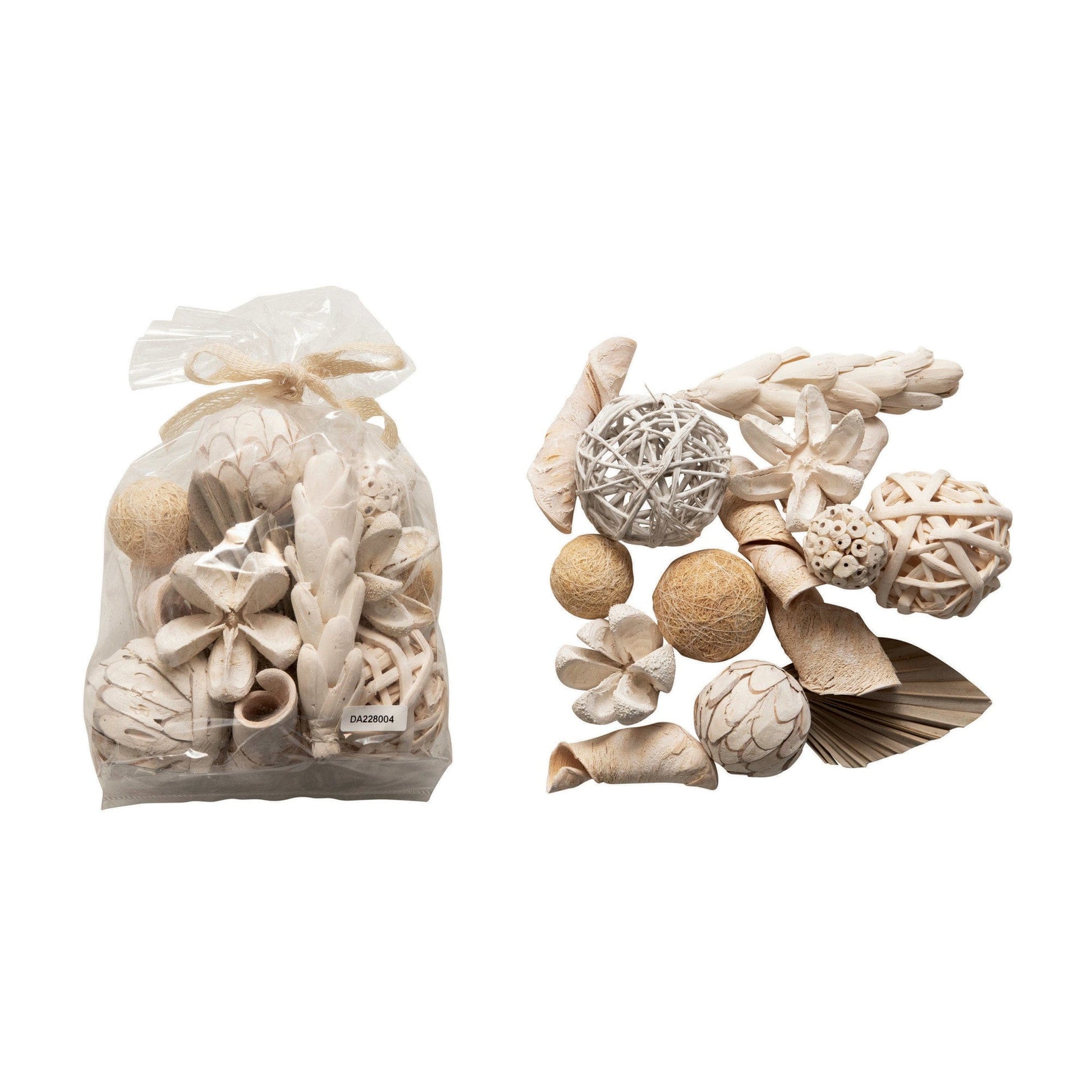 Dried Natural Organic Mix in Bag with Whitewash Finish - Five and Divine