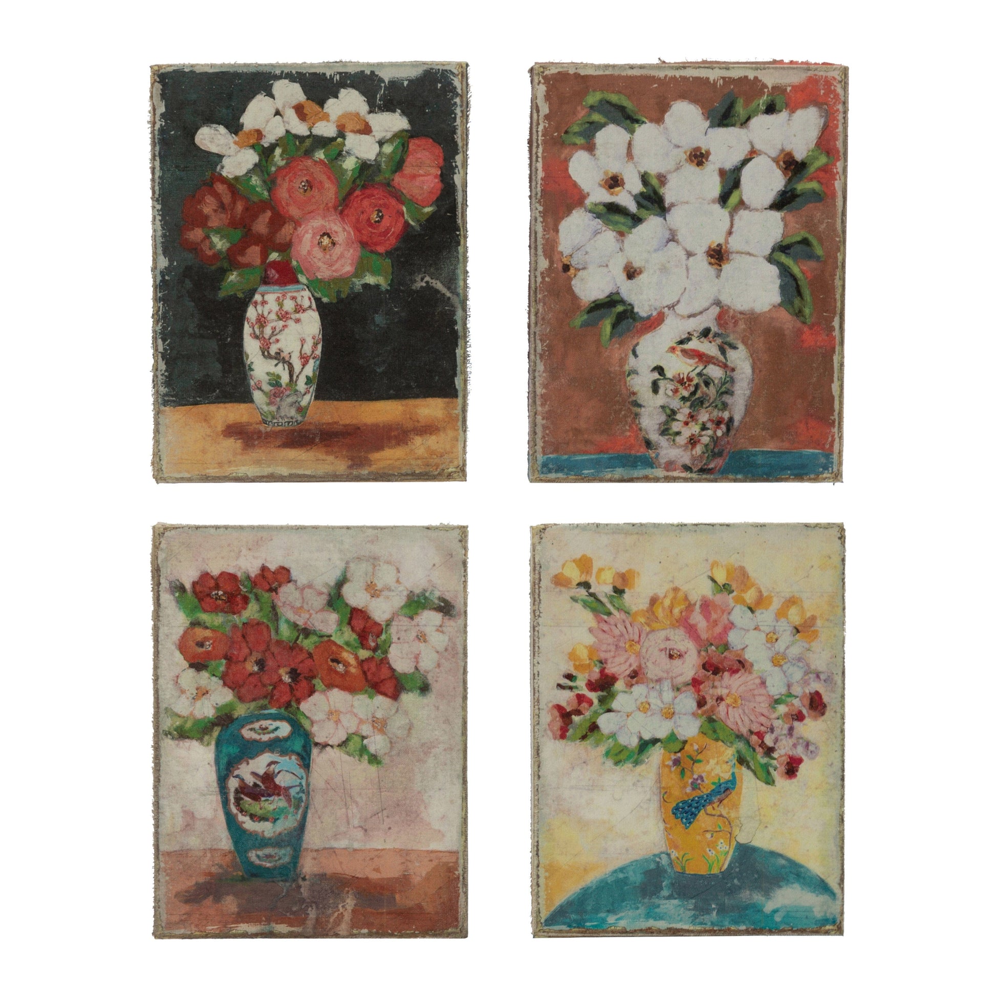 Flowers in Vase Canvas Wall Decor, 4 Styles - Five and Divine