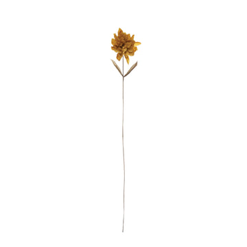 Paper Flower Pick, Mustard Color - 36-1/4