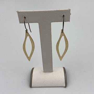 Gold Wendi Earrings on Natural Brass Wire