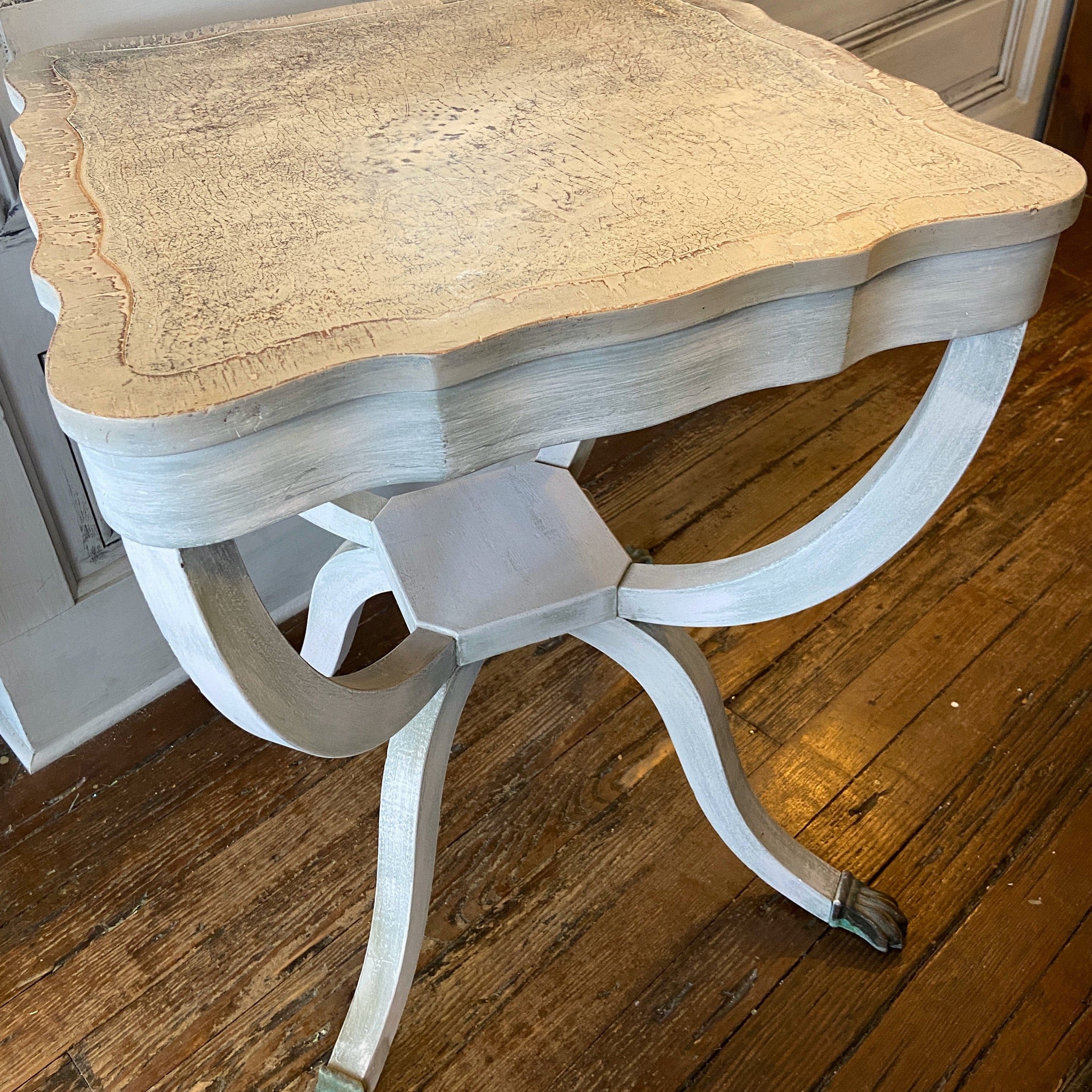 Grey Clover Top End Table - Five and Divine