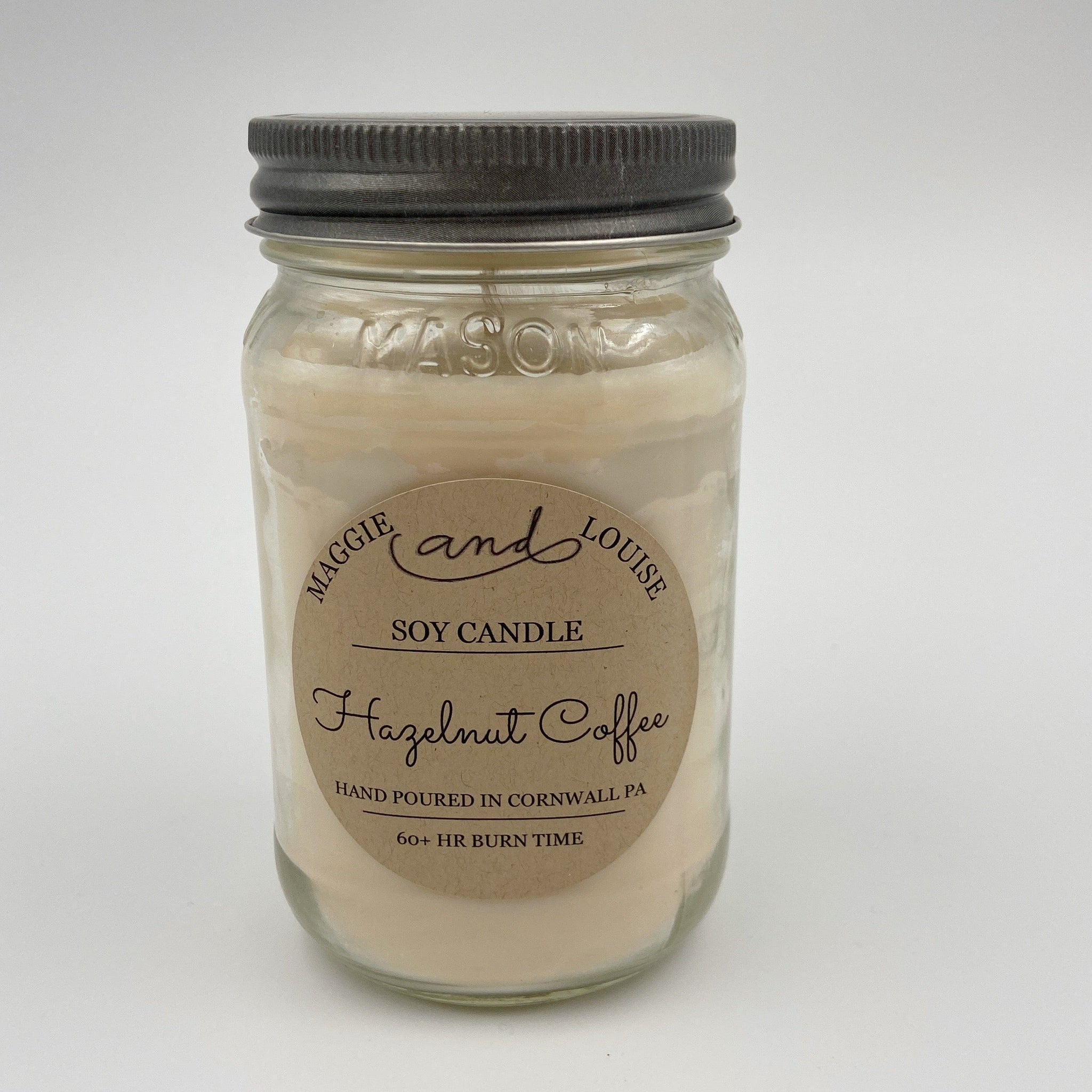 Hazelnut Coffee Soy Candle by Maggie and Louise - Five and Divine