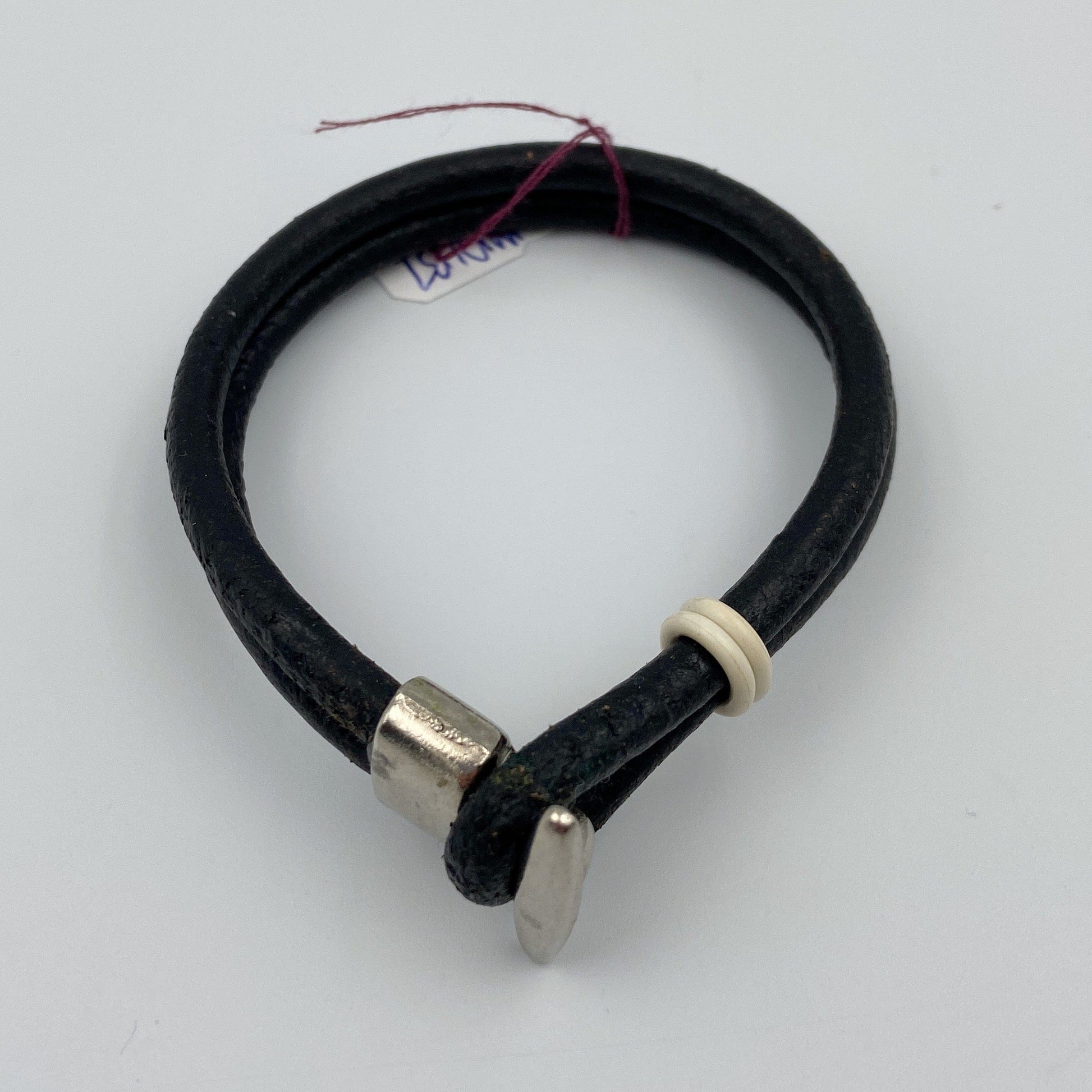 Multi Loop Leather Bracelet with Stainless Steel Loop Clasp - Five and Divine
