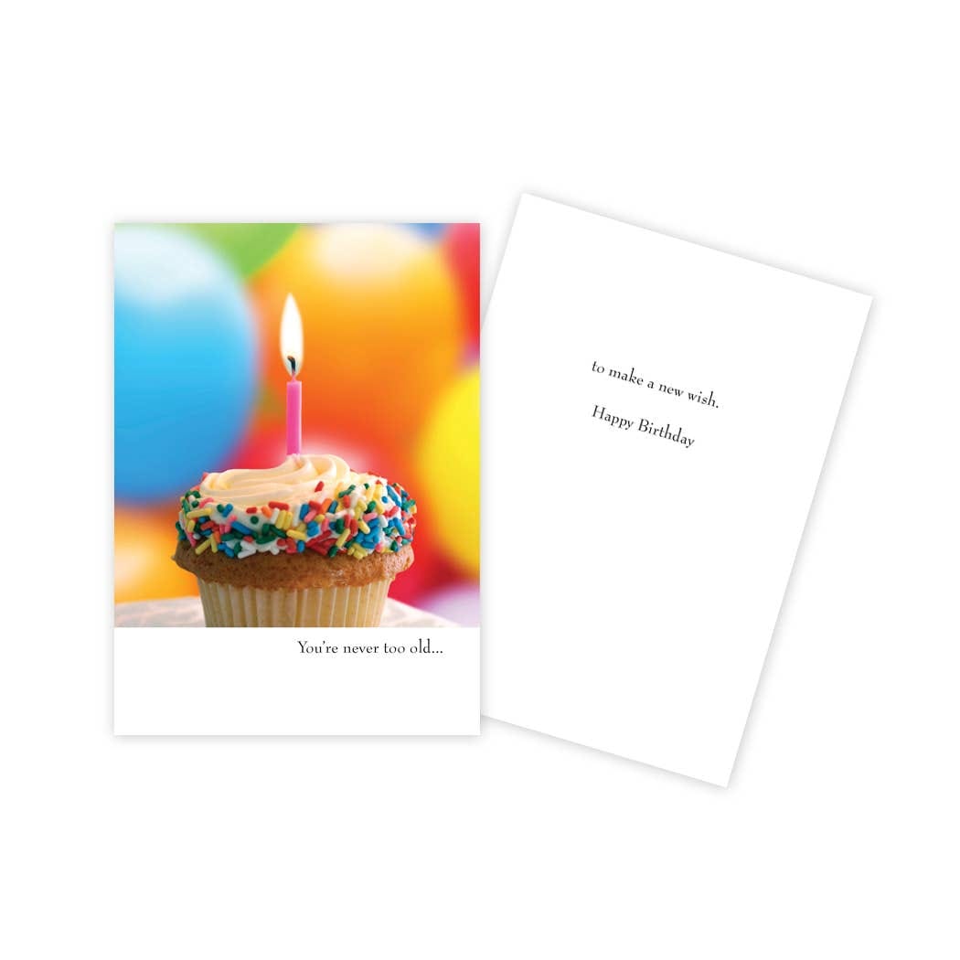 Make A Wish Cupcake Birthday Card - Five and Divine