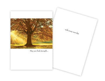 Ray of Sunshine Tree Encouragement Card - Five and Divine
