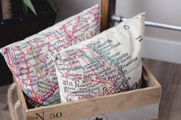 Reading Map Pillow - Five and Divine