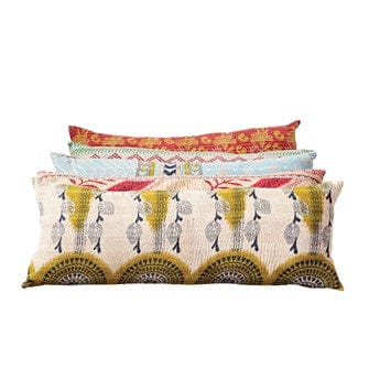 Cotton Vintage Kantha Pillow - Five and Divine