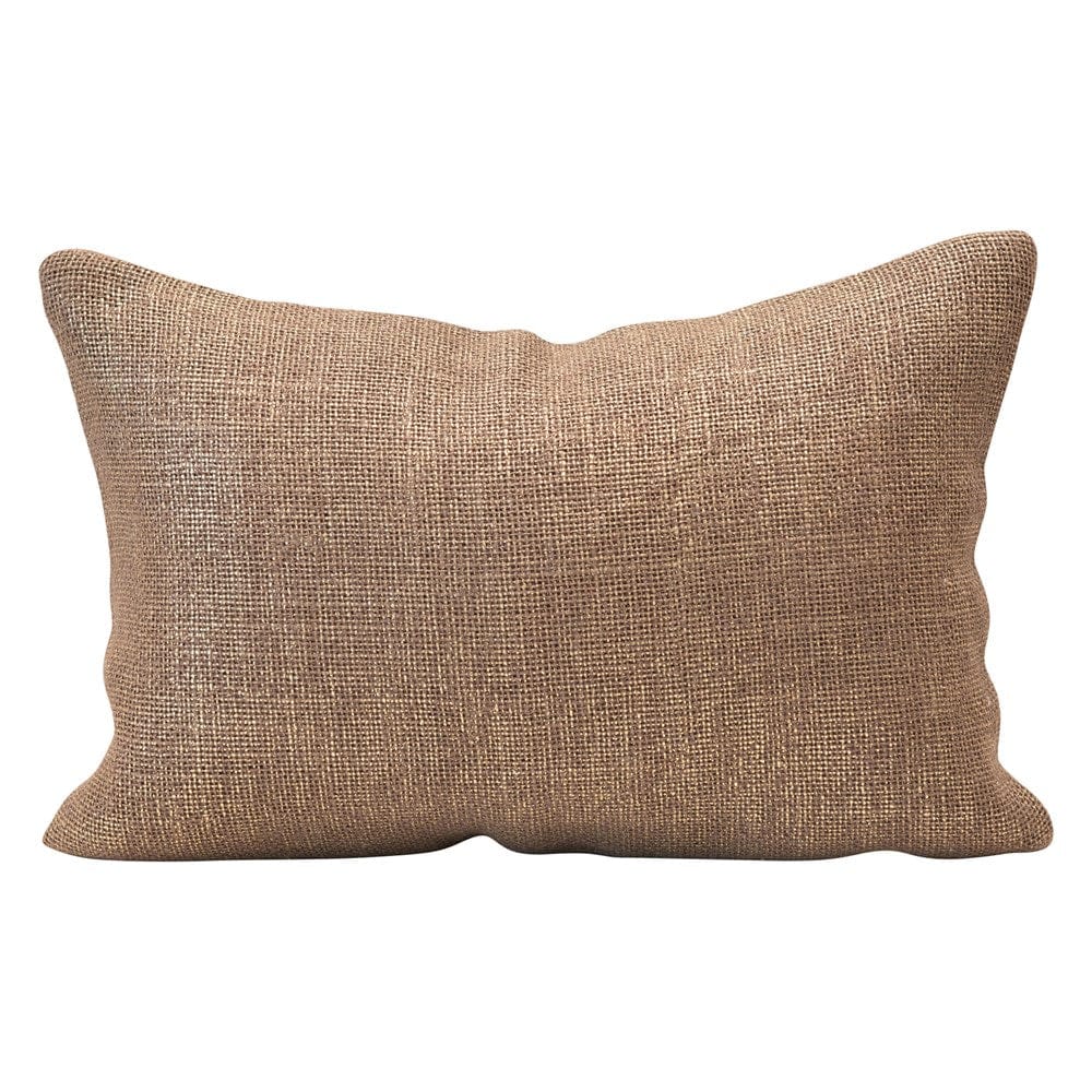Brown Metallic Thread Pillow - Five and Divine
