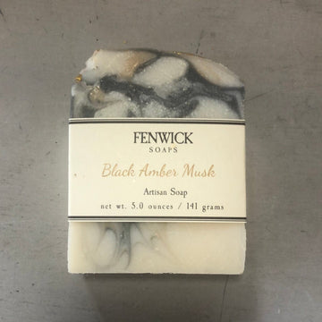 Fenwick Soap - Black Amber Musk - Five and Divine